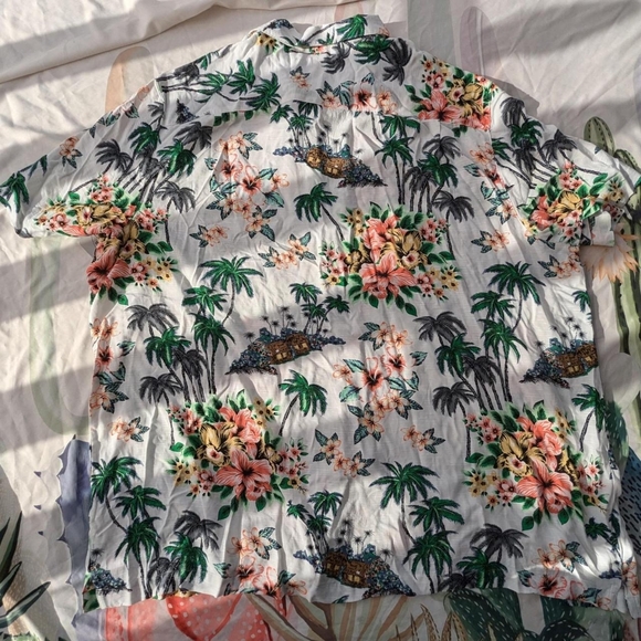 New With Tags George White & Green Hawaiian Aloha Short Sleeve Button Up Shirt - Picture 4 of 6